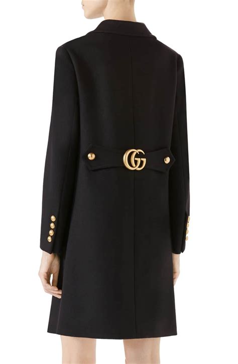 gucci double g coat navy blue 44|Gucci Double G zip.